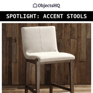 Accent stools designed to make a statement