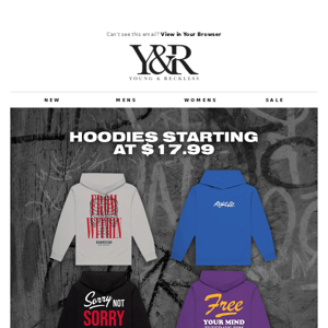 Layer up for less – hoodies starting at $17.99