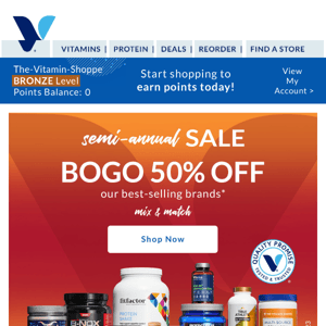 Massive BOGO 50% deals inside