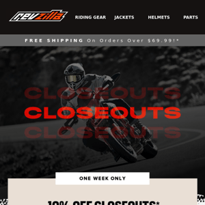 We’re Taking Another 10% Off Closeouts!