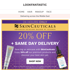 SkinCeuticals: 20% Off ⚡