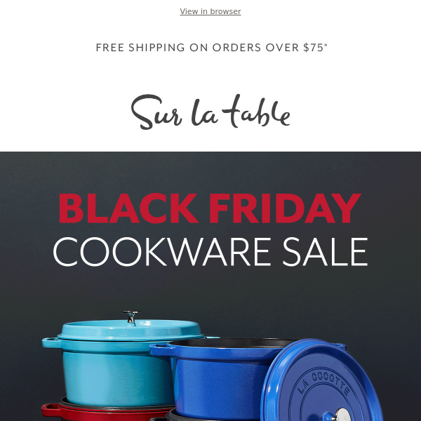 Can't-miss cookware deals from All-Clad, Le Creuset, Staub & more.