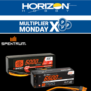 Multiplier Monday 5X on Spektrum Batteries!