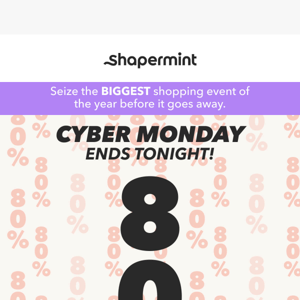 Ending Today ⏲️ Cyber Monday 80% OFF