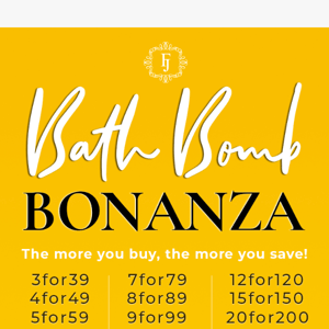 📣 Last Call for Bath Bomb Bonanza!