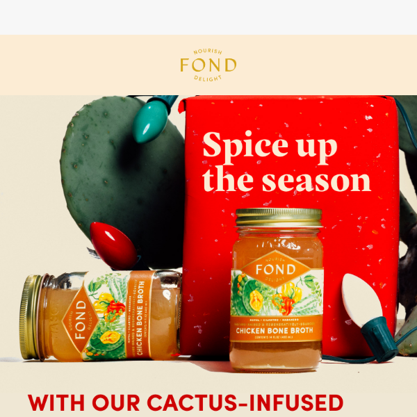 Cactus in bone broth? 🌵