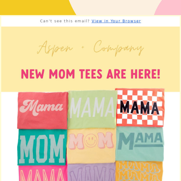 Bright NEW FUN Mom Tees Just Dropped!! Coupon code inside! ☀️