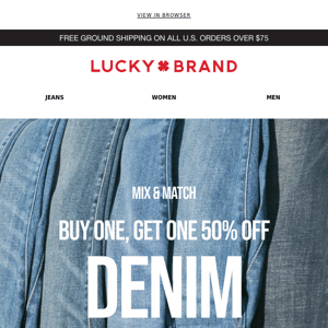 ATTN: Jeans Are BOGO 50% Off