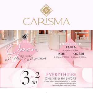 Exciting news ✨ Plus, don't miss out on our amazing 3 for 2 Offer on all items! ✨😍 #BackInStock