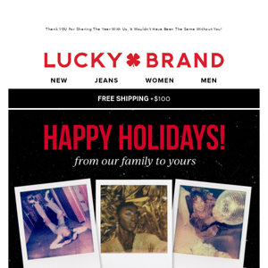 Merry Christmas From Lucky Brand Canada