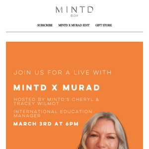 LIVE NOW | MINTD X MURAD Edit
