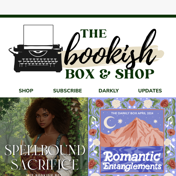 April Bookish Box & Darkly Box Theme Reveals 🥳