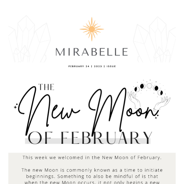 The New Moon of February ✨