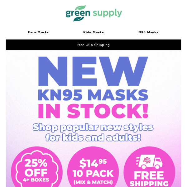 🆕😷NEW KN95 Masks in Stock! - Prints for Kids and Adults!