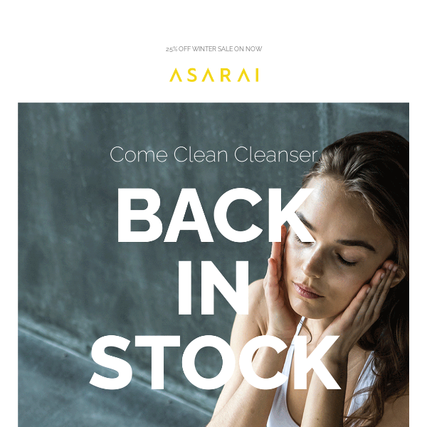 PSA: Cleanser BACK IN STOCK