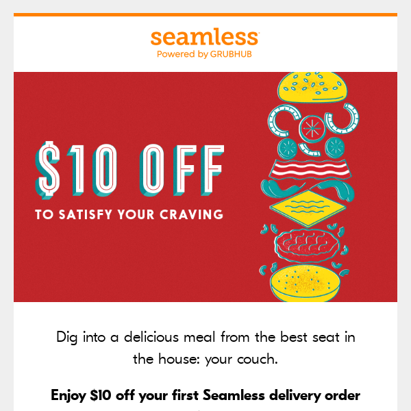 $10 off the food you love