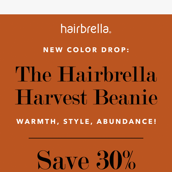 Fall's Finest: The NEW Hairbrella Harvest Beanie 🍂