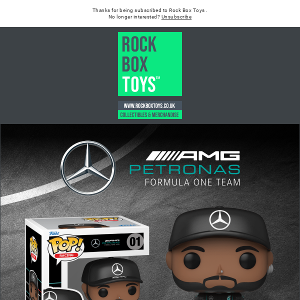Funko POP! Formula One - Lewis Hamilton (AMG Petronas) #01 w/ Protector