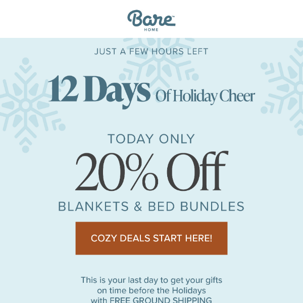 Ending Soon: 20% Off Blankets and Bundles!