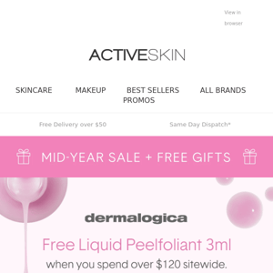 Mid Year Sale Continues + FREE Dermalogica Gift 😍💝