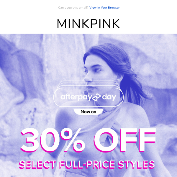 FLASH SALE | 30% Off Selected Styles