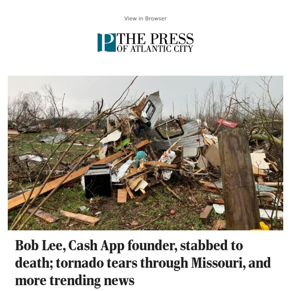 Bob Lee, Cash App founder, stabbed to death; tornado tears through Missouri, and more trending news