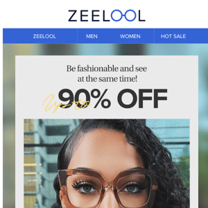 Up to 90% off glasses! Excellent price - great quality!