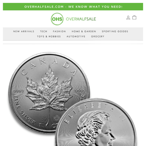 🍁 40% OFF Maple Leaf Silver Coin 🍁