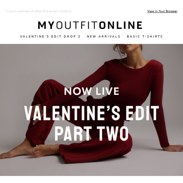 NOW LIVE: VALENTINE'S EDIT ❤️