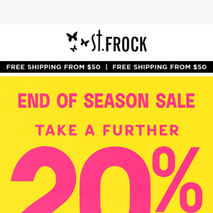 Treat Yourself to an Extra 20% Off SALE!