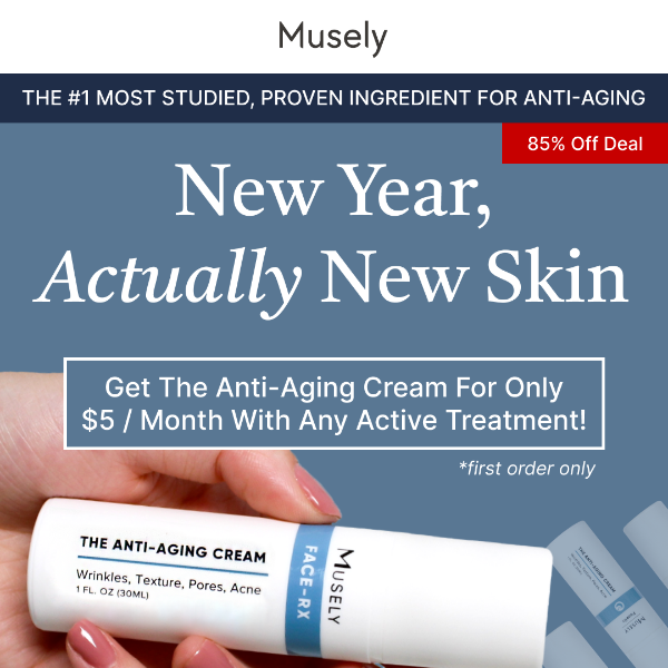 85% OFF DEAL 😱 Get The Anti-Aging Cream for $5 / Month