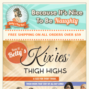 New! Kix'ies Thigh Highs.