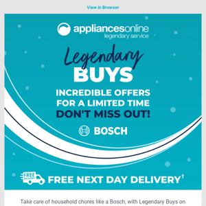 🚨 Incredible Offers You Can't Miss | Bosch Legendary Buys NOW ON