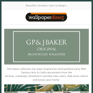 Latest collection from GP & J Baker