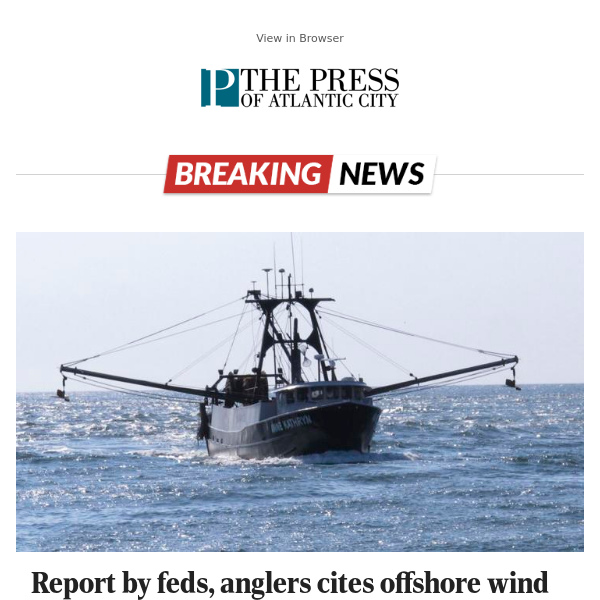 Report by feds, anglers cites offshore wind impacts on fish