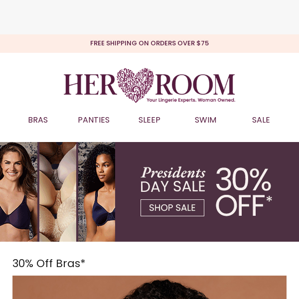 Ends Soon! 30% Off Presidents Day Sale! - Her Room