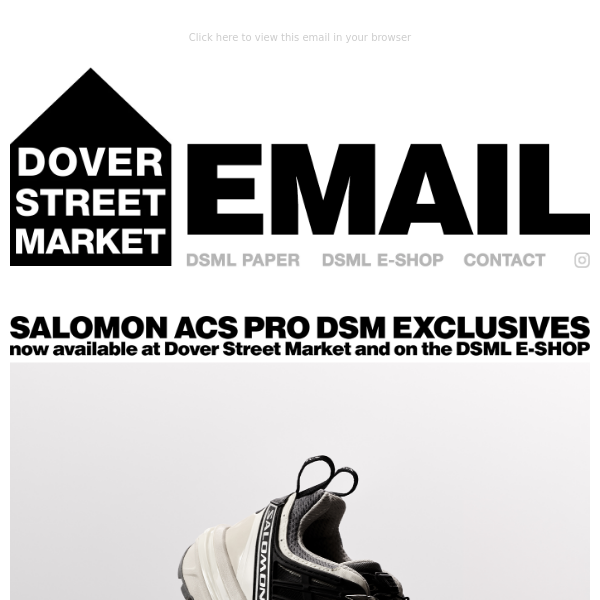 Salomon ACS Pro DSM Exclusives now available at Dover Street Market and on the DSML E-SHOP