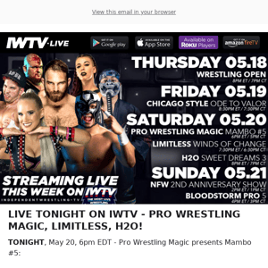 TONIGHT on IWTV - Magic, Limitless, H2O!