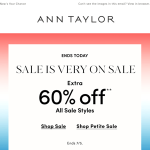 Want An EXTRA 60% Off Sale?