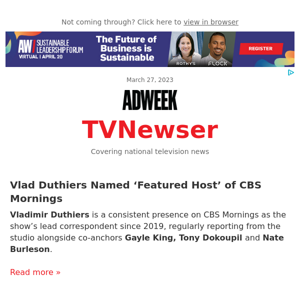 Vlad Duthiers Named ‘Featured Host’ of CBS Mornings