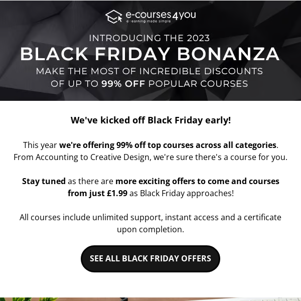 The BLACK FRIDAY Bonanza Has Begun!  💻🖤