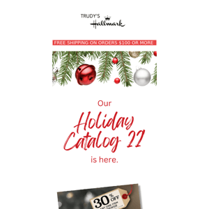 Our 2022 Holiday Catalog is here! 🎁✨