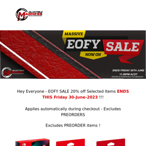 20% Off | Time is running out! EOFY Sale ends June 30th!
