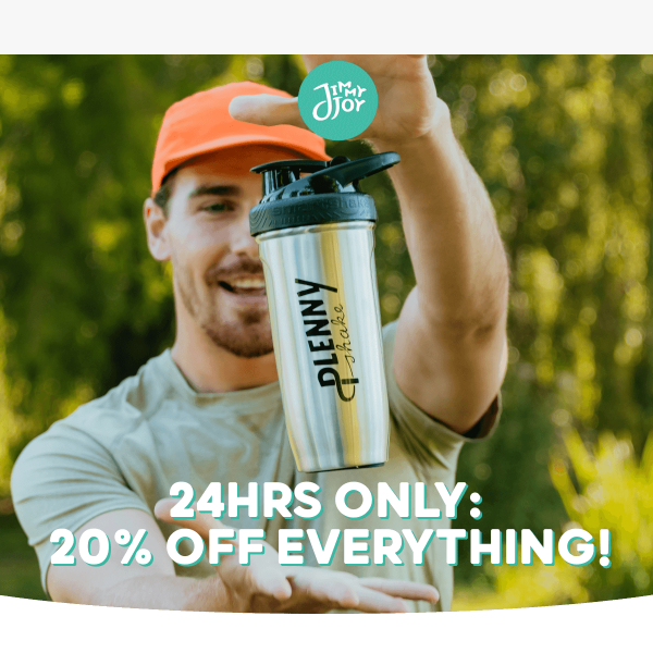 Today only: 20% off EVERYTHING