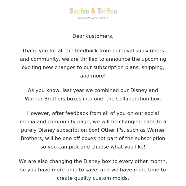 Disney Subscription Box is back!