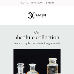 Our Absolute collection fall scents