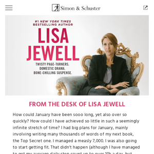 A note from Lisa Jewell: Sweepstakes and a cover reveal!