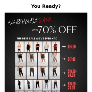 The BEST SALE we've ever had...