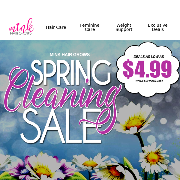 Spring Cleaning Deals start at $4.99 🥰