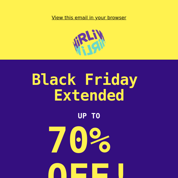 Black Friday Extended for 52 hours 🎉 50-70% Off - Limited Time Only!